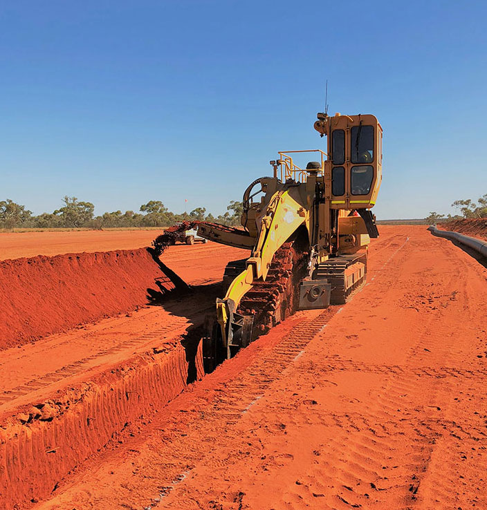 Vermeer Trenching Machine